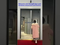 Pintu geser villa dengan kaca ganda