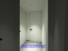 Pintu Kamar Putih Kayu + Aluminium