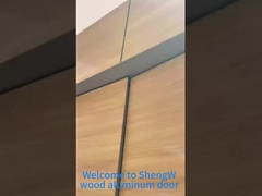 Pintu Aluminium Kayu