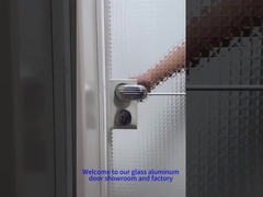 Kaca dengan pintu ruangan aluminium