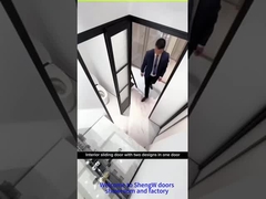 Pintu geser interior dengan dua desain dalam satu pintu