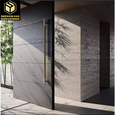 Lukisan Ukuran Custom Aluminium Gerbang Taman Aluminium Pivot Depan Pintu Masuk Utama