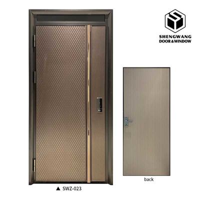 Apartemen yang dapat disesuaikan Aluminium Swing Door Arsitektur Metal Swing Door