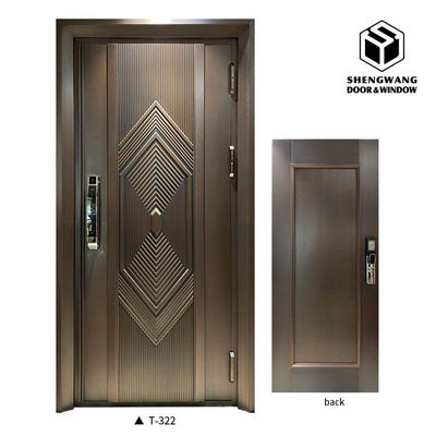 Luxury Golden Dengan Aluminium Garden Gate Untuk Front Side Gate Aluminium