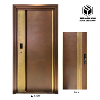 Customized Warna Semua Aluminium Pintu Masuk Untuk Rumah Terbesar