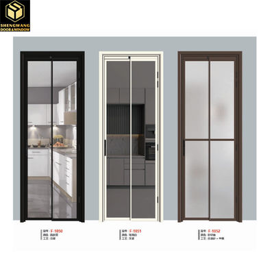 Putih Dan Hitam Untuk Villa PT Pintu Slimline Pintu Geser Tahan Cuaca