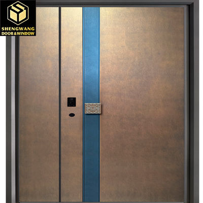 2.05M Pintu Furniture Baja tahan karat Pintu Masuk Pintu Baja Luar Disesuaikan
