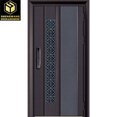 Luxury Front Stainless Steel Garden Gate Resistance Oxidation Aluminium Swing Door