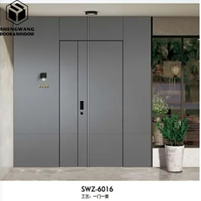 Grey Customized Residential Copper Door Swig Left Steel Entrance Door (Pintu Masuk Baja Kiri)