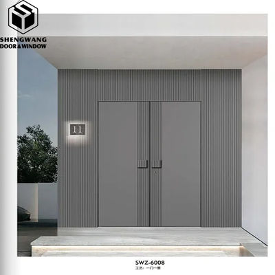Customized abu-abu aluminium geser pintu kaca kaca pintu aluminium kaca