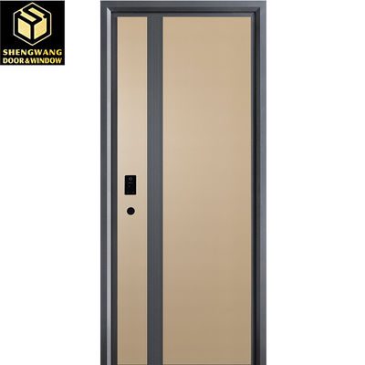 Tahan korosi tahan lama Aluminium Dampak Pintu Depan Modern Aluminium Pintu Depan Untuk Rumah