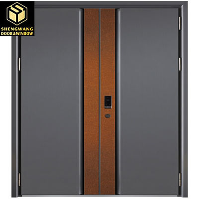 Disesuaikan Warna Abu-abu Semua Aluminium Pintu Kamar Fireproof Pintu Kamar