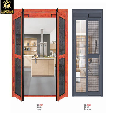 Pintu kaca geser aluminium tahan air 4mm 6mm Pintu teras geser aluminium