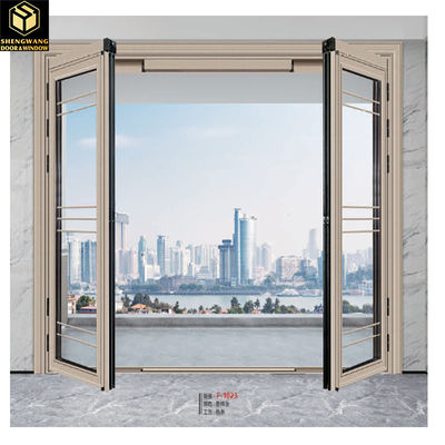 Custom hinged Aluminium Patio Sliding Door Proyek Bangunan Aluminium Exterior Patio Sliding Door