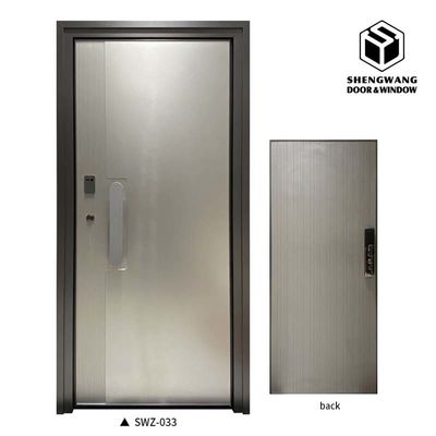 Fireproof Aluminium Interior Door Ketebalan 45mm Ukuran Disesuaikan Pintu Isolasi Panas