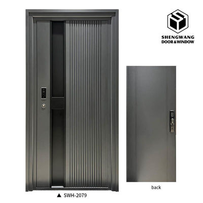 Customized Warna Sapele Aluminium Pintu Kamar Soundproof Entry Fireproof Pintu Kamar