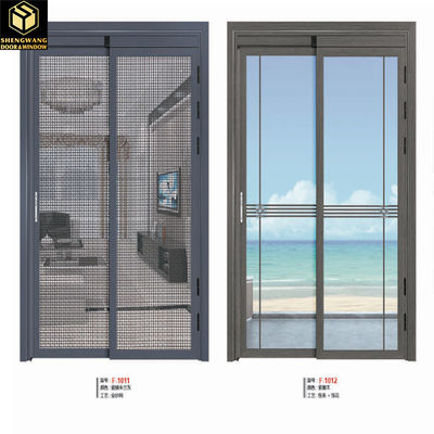 Ruang tamu Kamar tidur Aluminium Kaca Pintu Hinged Pintu Hinged Aluminium 35 - 45mm