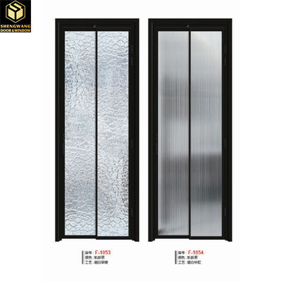 Estetika Swing Kiri Aluminium Pintu Kaca Lipat Aluminium Kaca Pintu Bifold