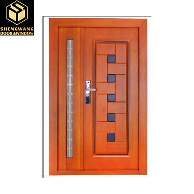Fireproof Swing Kiri Dengan Aluminium Toko Pintu Depan Villa Solid Aluminium Pintu Depan