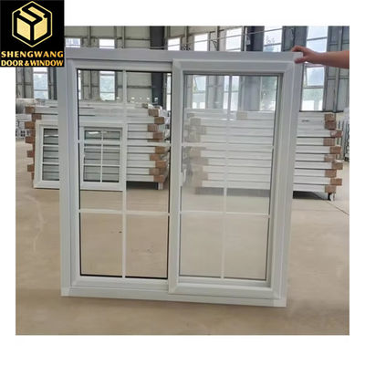 Villa Push Pull Curtain Tembok Jendela transparan Aluminium Jendela Sliding Frame