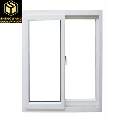 Villa Push Pull Curtain Tembok Jendela transparan Aluminium Jendela Sliding Frame