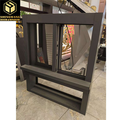 Villa Dorong Tarik Tirai Dinding Jendela Aluminium Transparan Jendela Sliding Frame