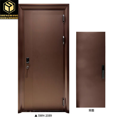 5mm HPL Fire Aluminium Kamar Pintu dengan Frame Aluminium dan Kunci Untuk Keamanan