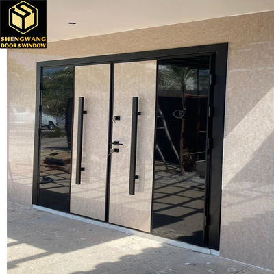 Putih Aluminium Pintu Geser Kaca Ukuran Custom Aluminium Kaca Pintu Eksternal