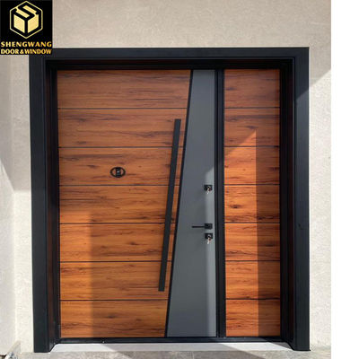 Swing kiri rumah abu-abu stainless steel swing pintu untuk rumah pintu terbuka ke luar tahan air