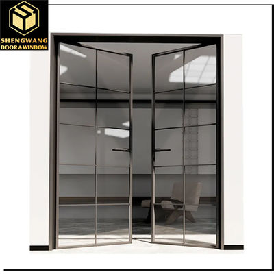 Villa Dorong Tarik Tirai Tembok Jendela Transparan Dengan Aluminium Jendela Sliding Frame