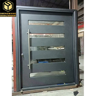 Swing kiri stainless steel untuk outswing pintu logam coklat dengan swinging pintu api