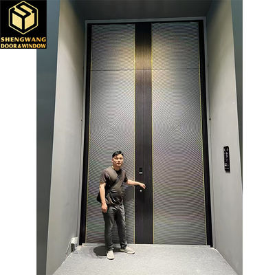 ODM Swing Aluminium Pedestrian Garden Gates Tembaga Imitasi Permukaan Finishing Metal Gate Outdoor