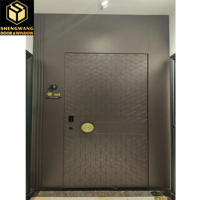 Ukuran yang disesuaikan Hotel Swinging Pintu Baja Rinsing Transfer Panas Cetak Pintu Lower Logam