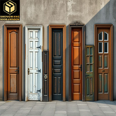 High Durability Aluminium Kamar Pintu Api Rated Baja Pintu Perlindungan Kelembaban