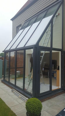 Powder Coated Aluminium Sliding Swing Window Hitam Slide Up Aluminium Window