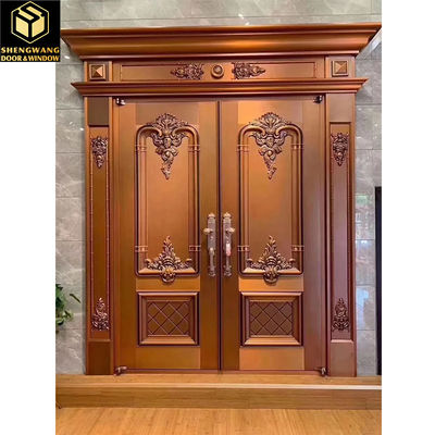 Luxury Front Stainless Steel Garden Gate Resistance Oxidation Aluminium Swing Door