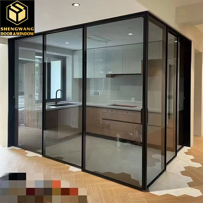 Living Hall Bedroom Aluminium Glass Hinged Door Hinged Aluminium Doors 35 - 45MM