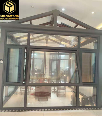 Pintu kaca geser bergelantungan aluminium tahan suara Pintu ganda aluminium dalam ruangan